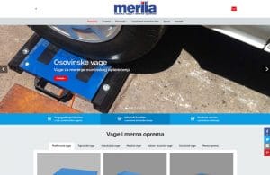 Merila website screenshot