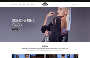 Marinia Fashion website screenshot